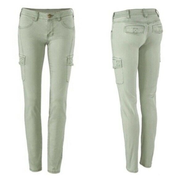 CAbi Pants - Cabi 0 Celadon Sage Cargo Skinny Pants